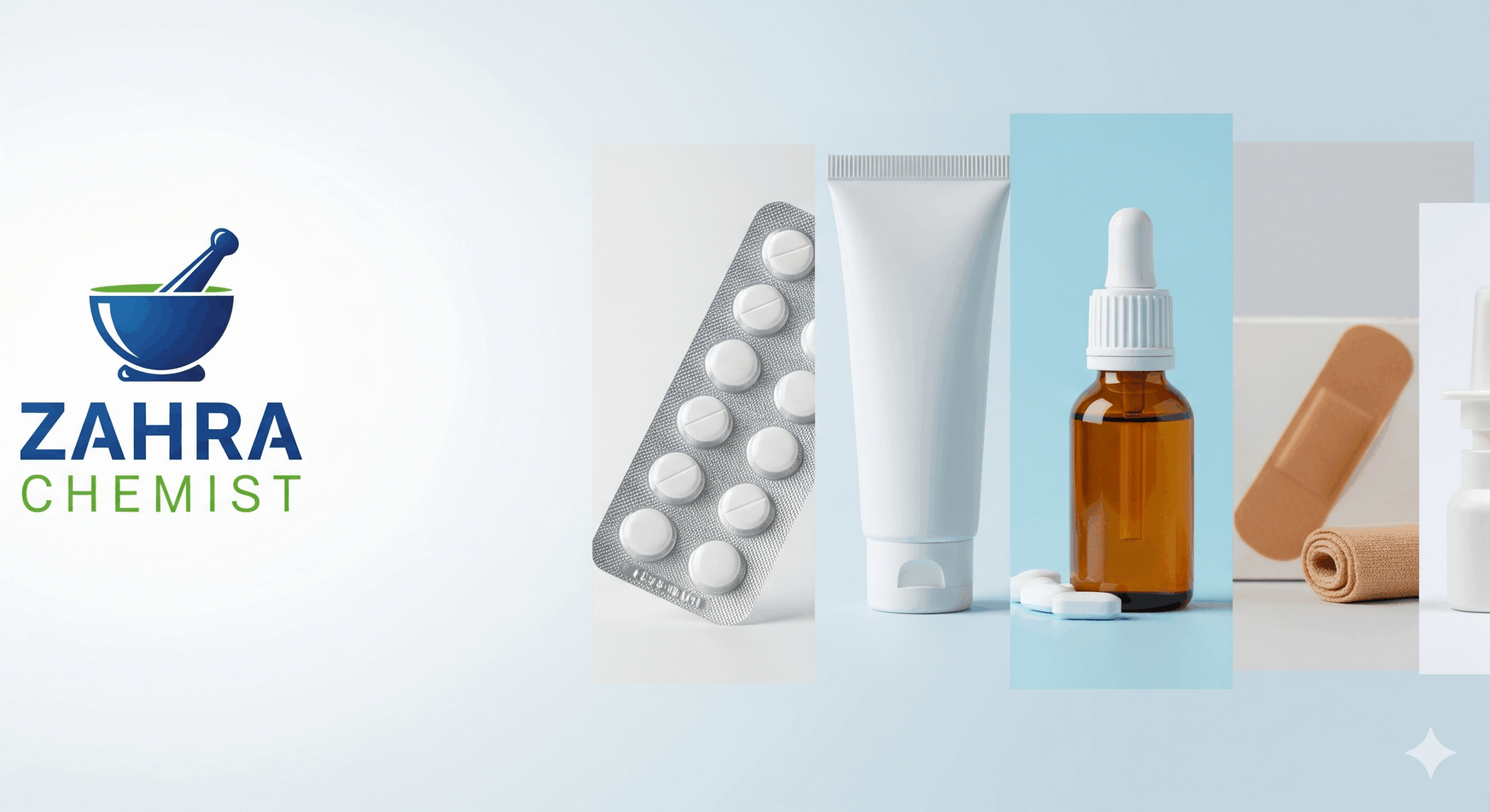 Zahra banner chemist Shop